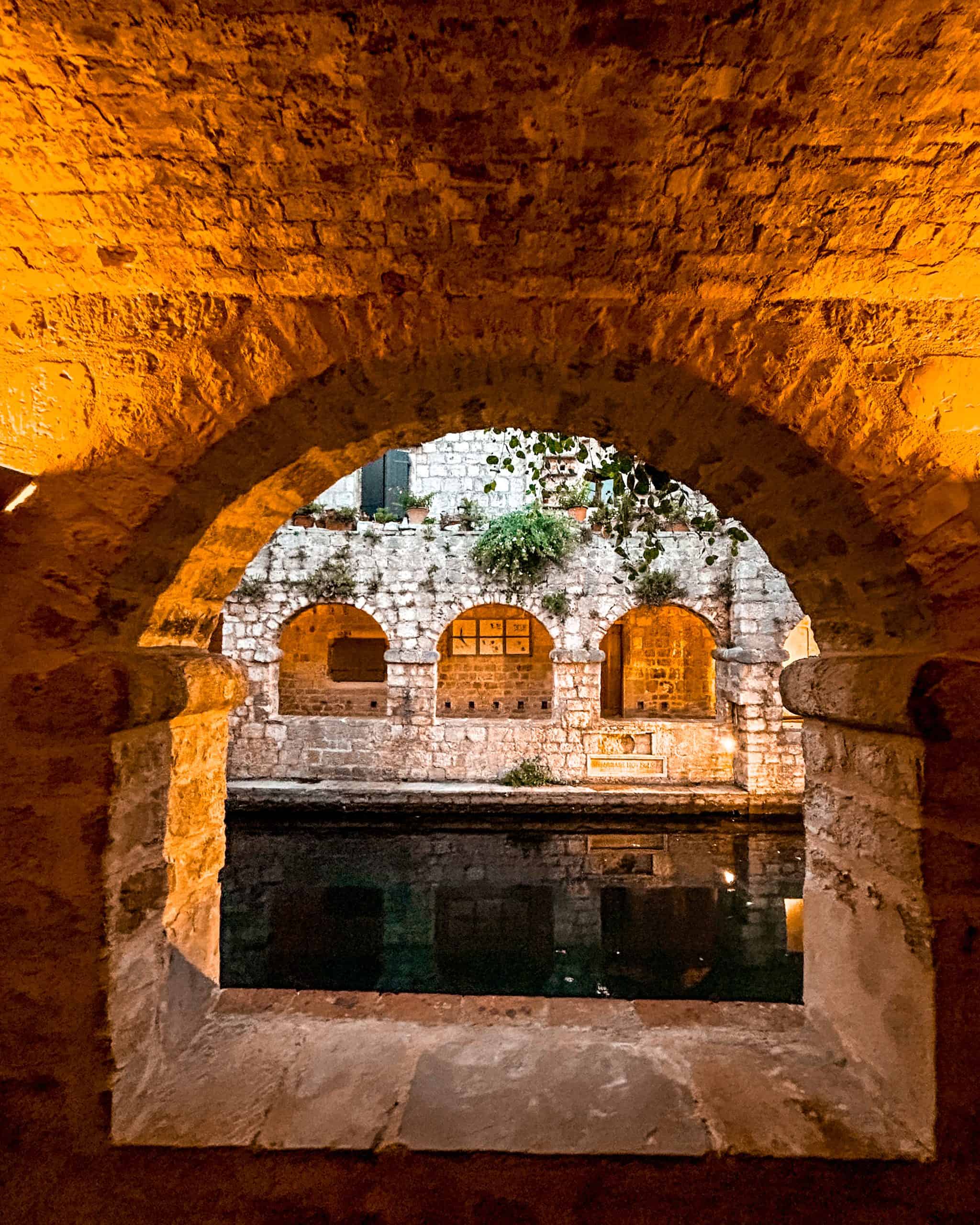 9 days in Croatia Beautiful brick arches in an ancient courtyard in Hvar, Croatia