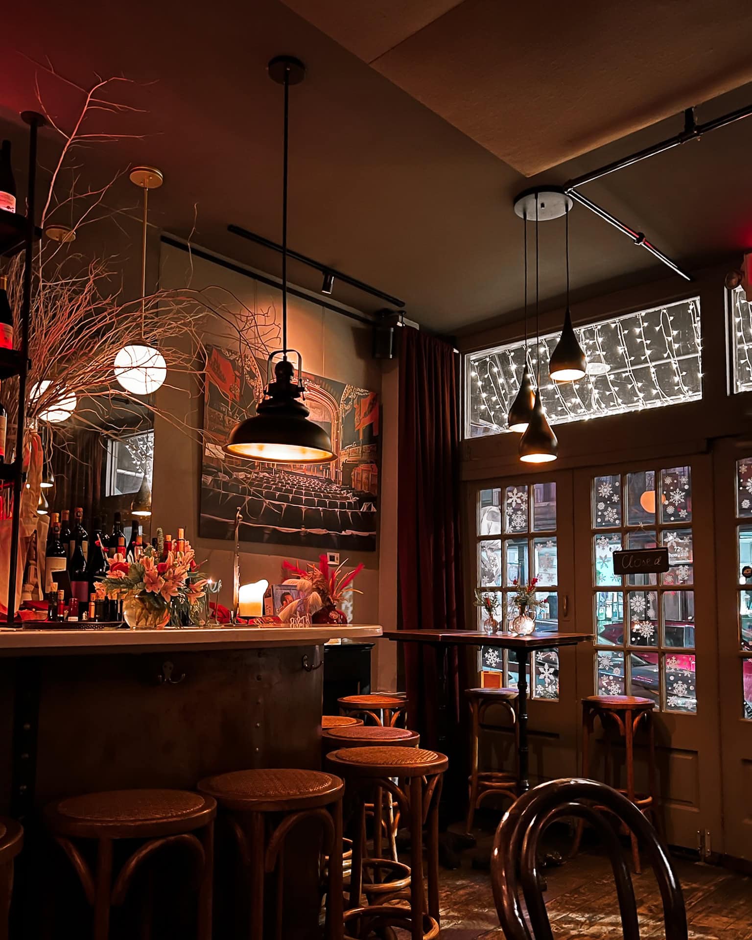 cozy wine bar in SoHo in NYC